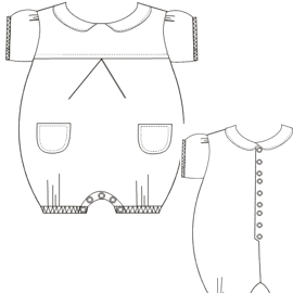 Fashion sewing patterns for BABIES One-Piece One piece Jersey 666